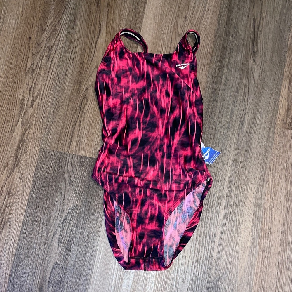 THE FINALS ONE PIECE COMPETITION SWIMSUIT FULLY LINED SZ XS 32,NWT